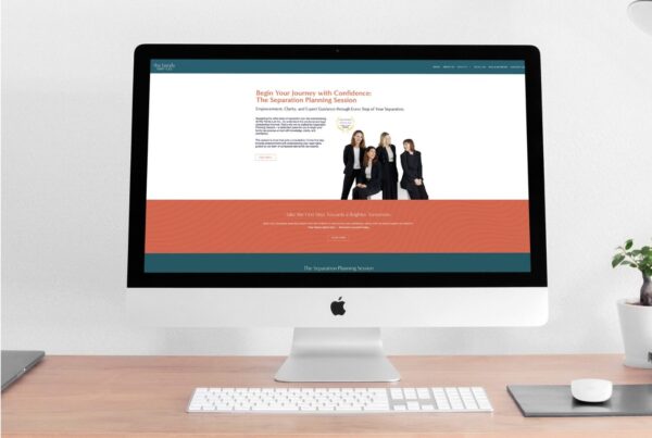 Custom website design Newcastle example showing a modern, responsive homepage created by Wild & Free Media.