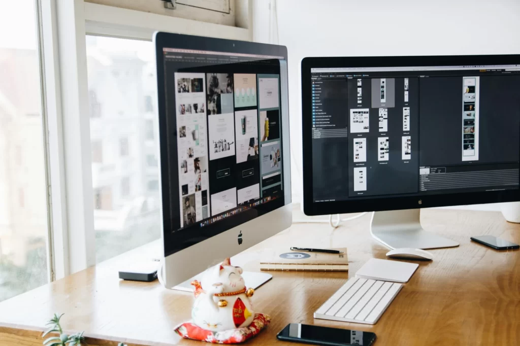 Bold, modern custom logo design Newcastle brand mockups