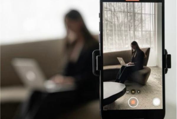 Behind-the-scenes social media content creation showing a candid brand moment.