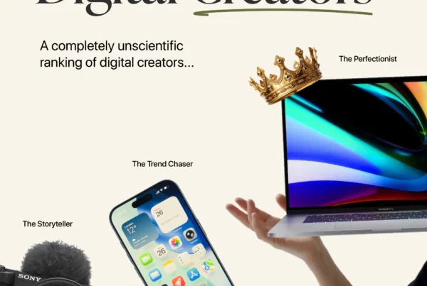 A humorous ranking of different types of digital creators