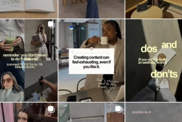 An example of a healthy social media feed that is appealing.